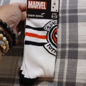 NWT Marvel Spiderman Unisex Crew Socks 9-13